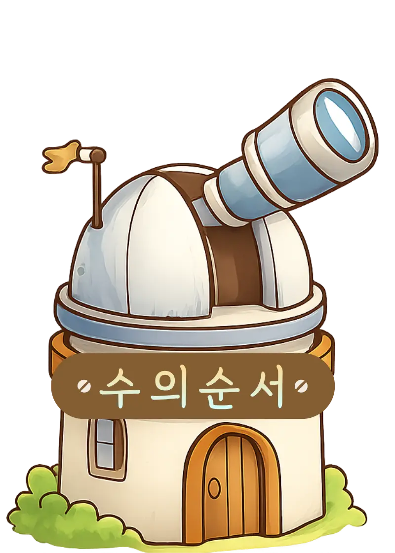 수의 순서